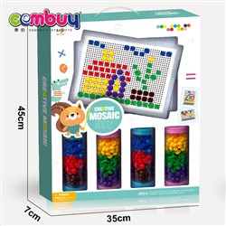 KB052680  - Early education kids button puzzle mushroom nail pegboard toy